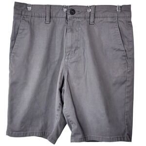 RSQ Men Mid-Length Chino Shorts Taupe Grey Sz 30 Stretch Sustainable Repreve EUC